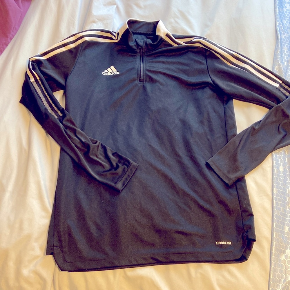 Adidas black Athletic quarter zip